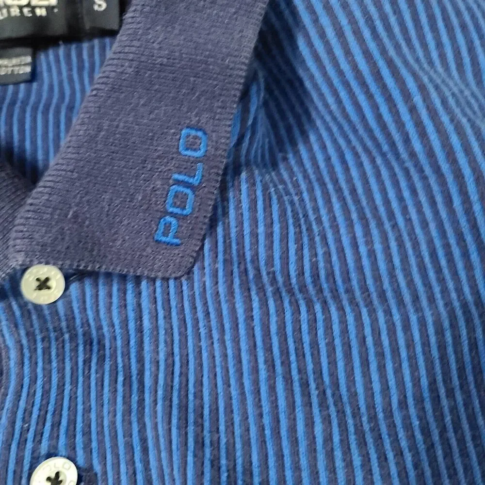 Polo Golf Ralph Lauren Mens Polo Blue Size Small Cotton Short Sleeve Pullover